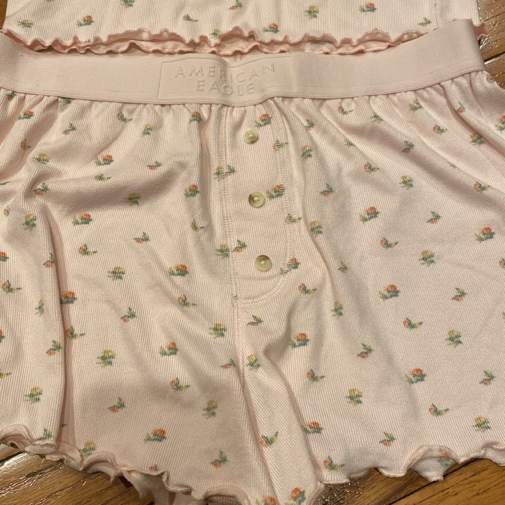 Pink Floral Women's Sleepwear Set - Picture 2 of 5